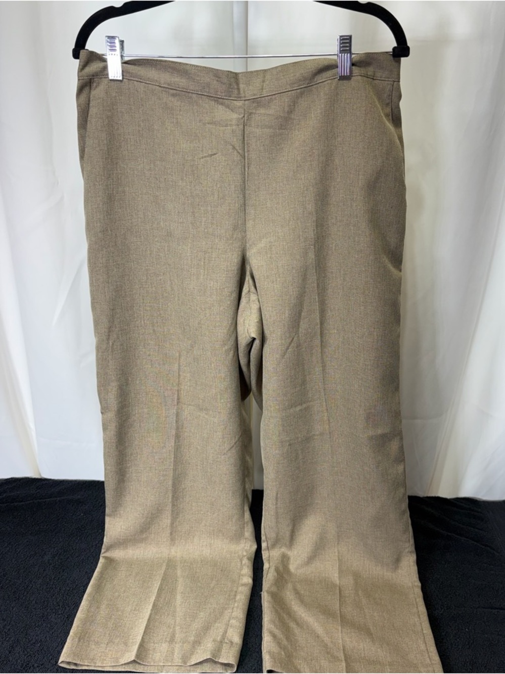 Alfred Dunner Beige Straight-Leg Dress Pants 2655